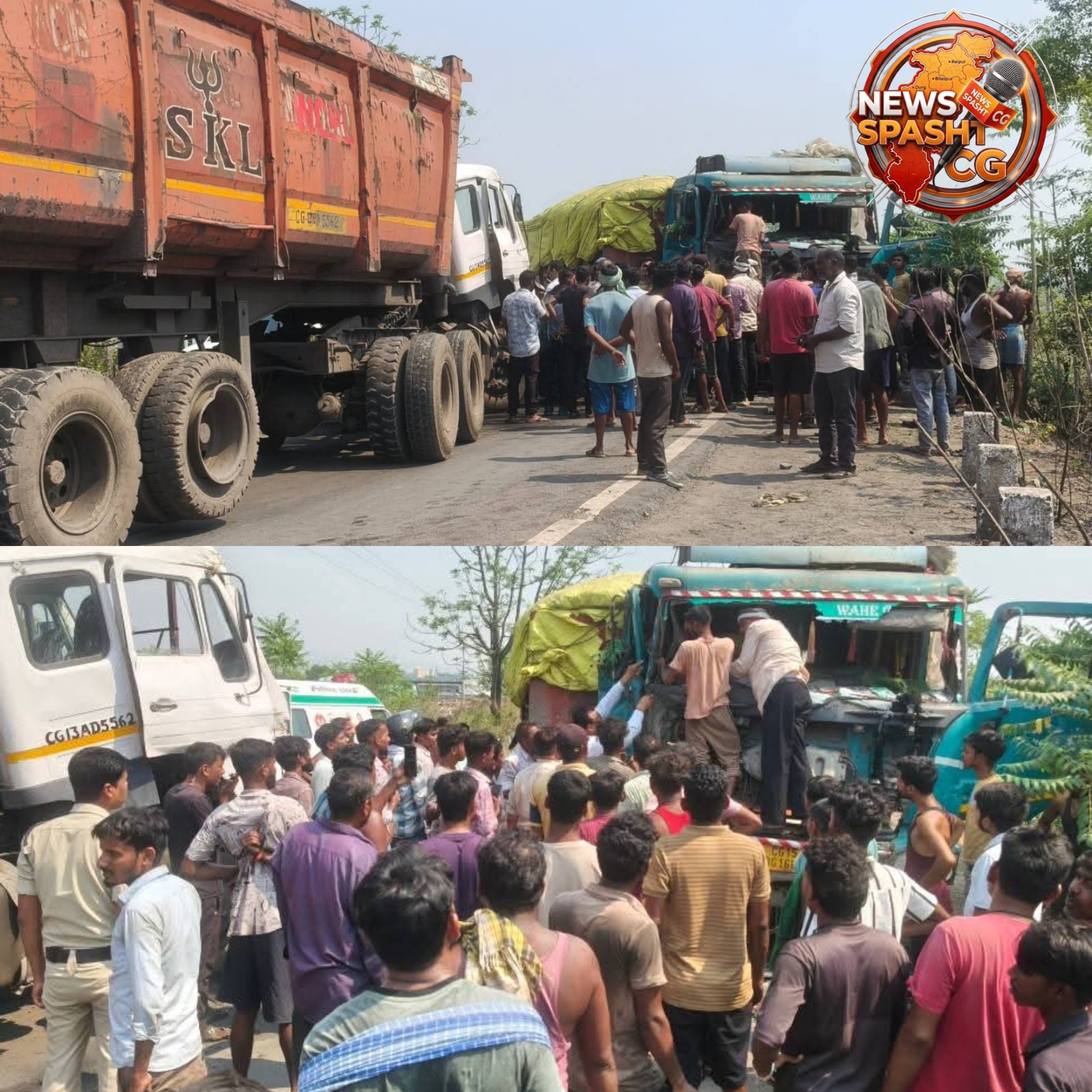 रायगढ़: घरघोड़ा में मौत का ‘ट्रेलर’; तेज रफ्तार का कहर, केबिन में जिंदगी और मौत के बीच फंसा चालक